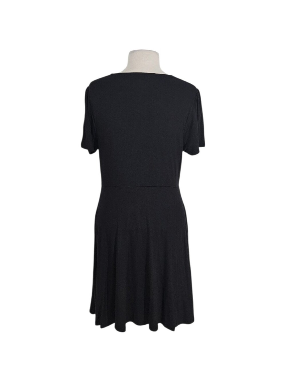 Boden Black Smocked Crewneck Jersey Dress 12P - Picture 7 of 11